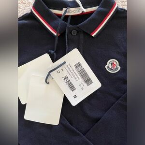 Moncler Kids long sleeve polo